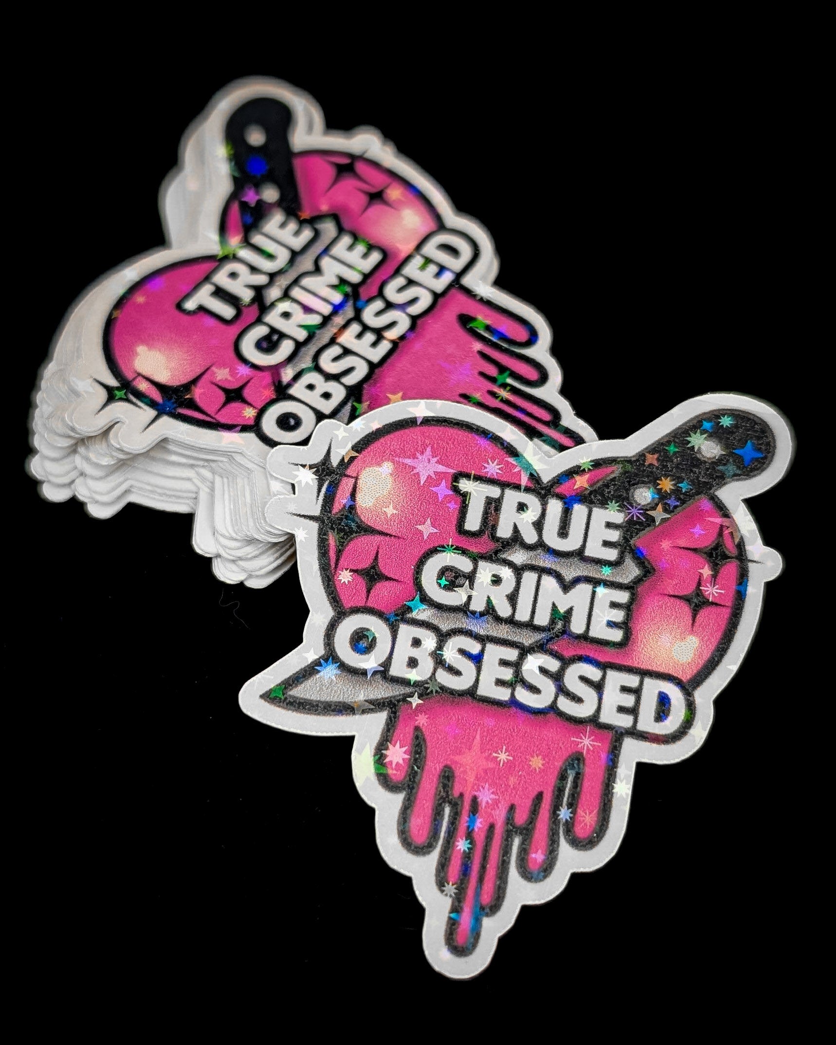 True Crime Sticker - Holo