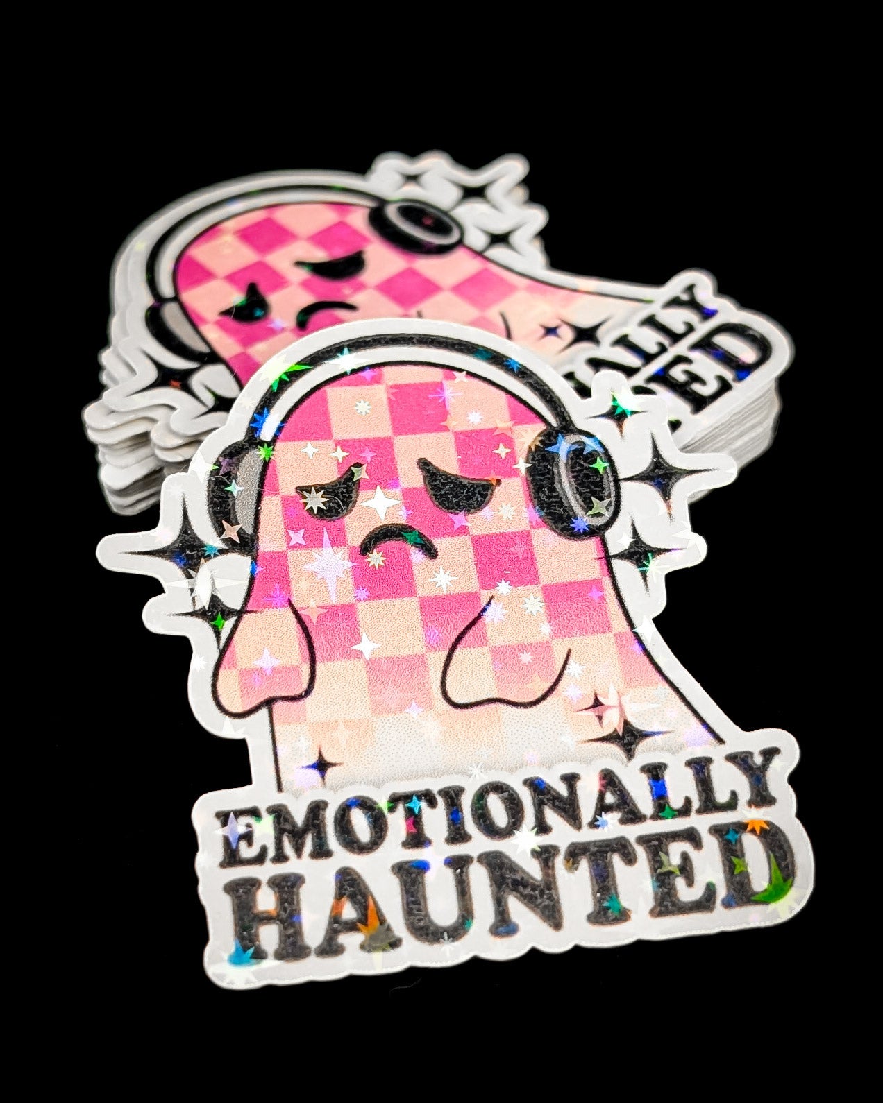 Emotionally Haunted Sticker - Holo