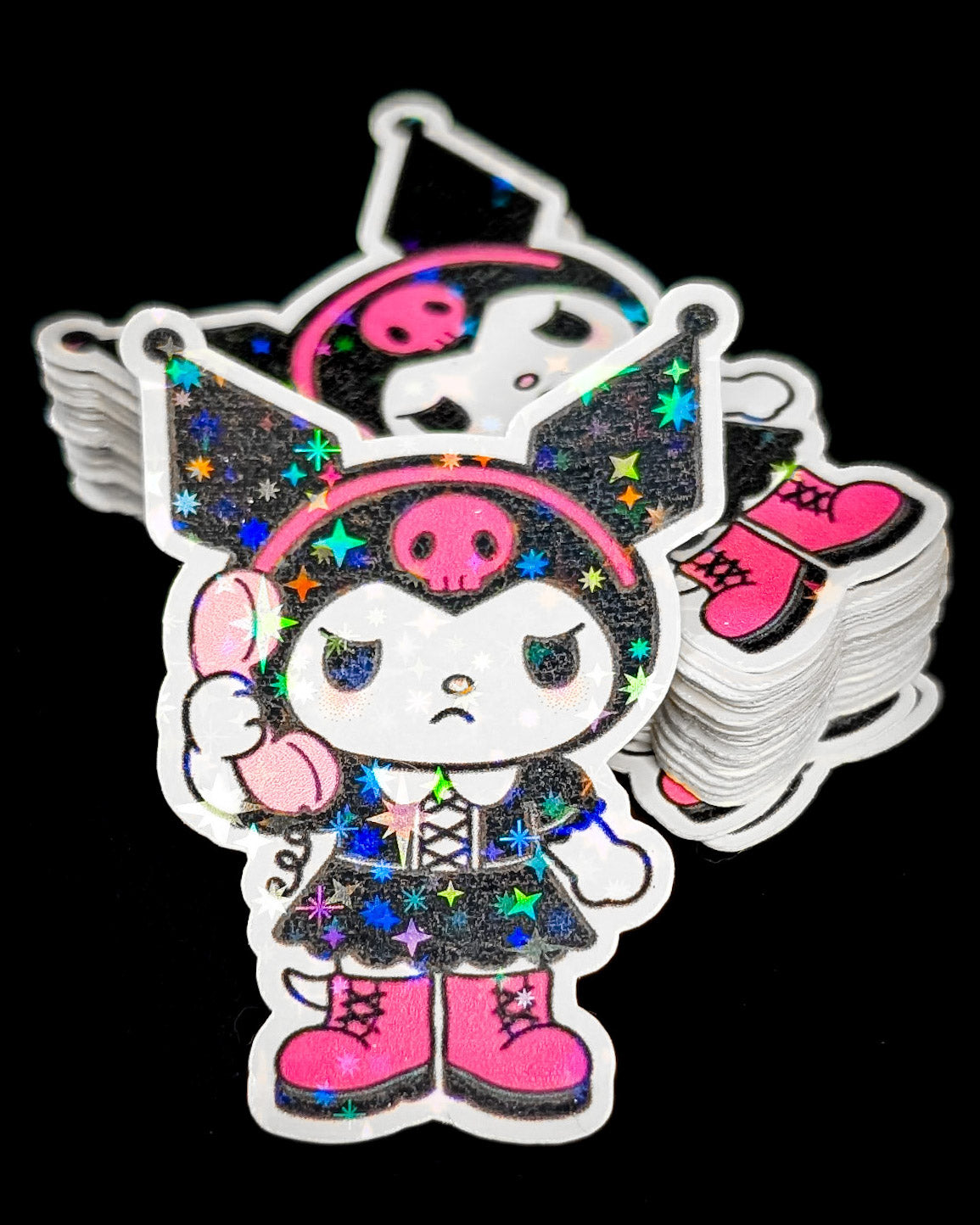Emo Kuromi Sticker - Holo